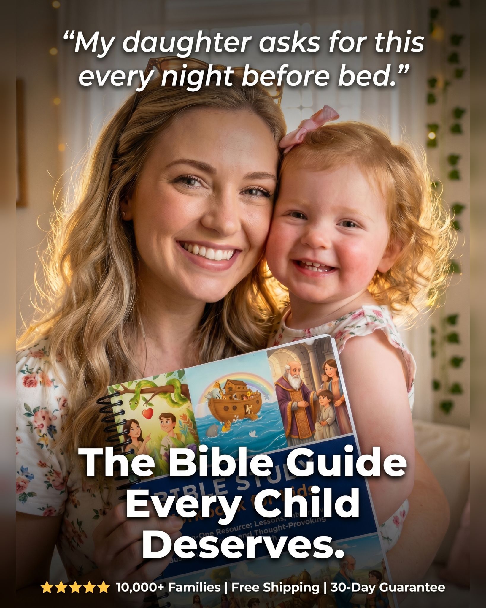 Agapeyear Store Facebook ad: The Bible Gift Every Child Will Actually Use.