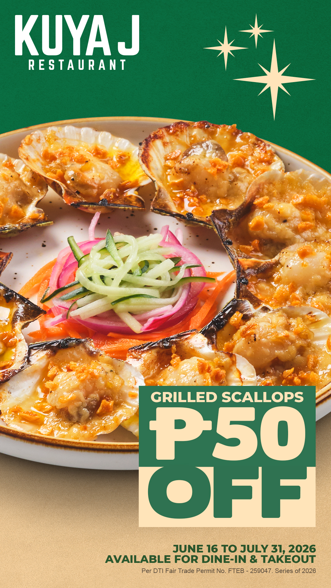 Kuya J Restaurant Facebook ad