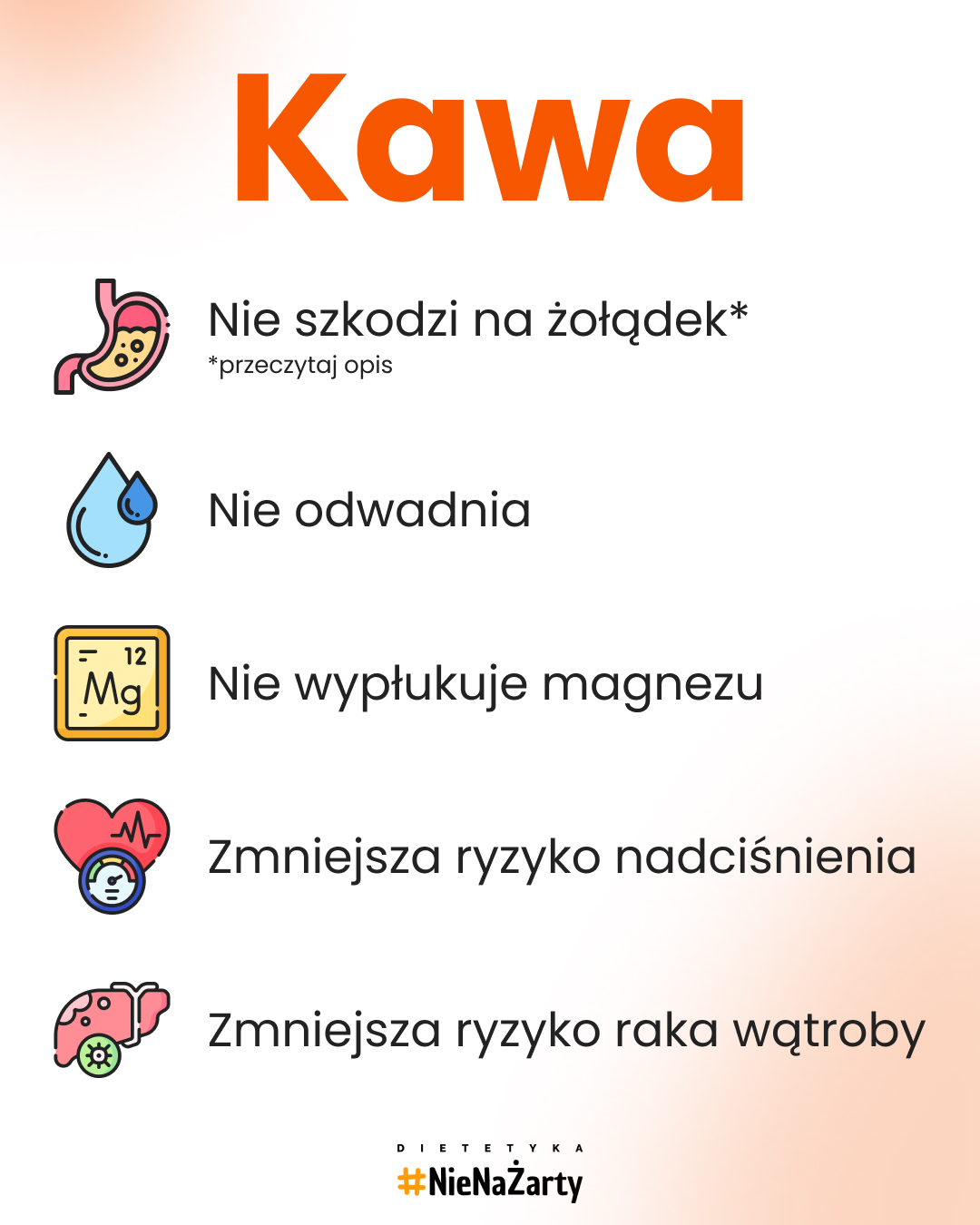 Dietetyka #NieNaŻarty Facebook ad: KAWA TO KOX