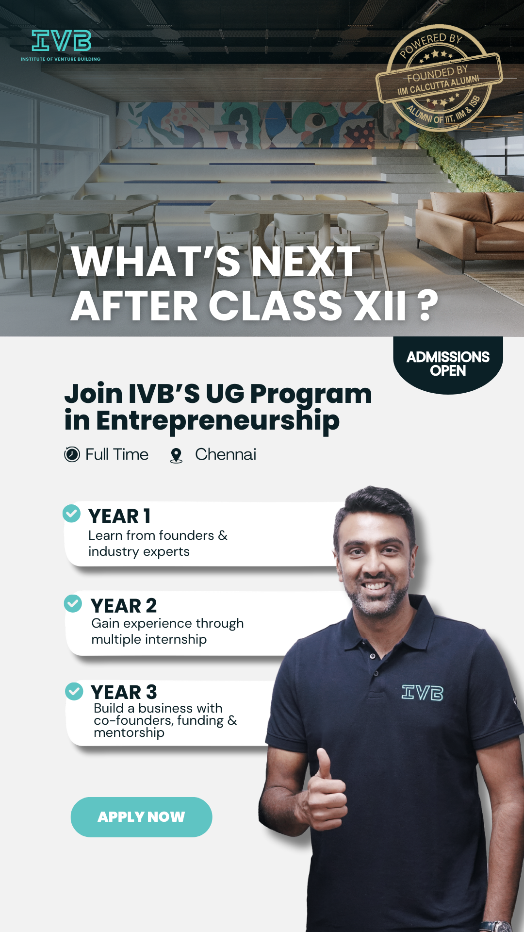 Institute of Venture Building - IVB Facebook ad