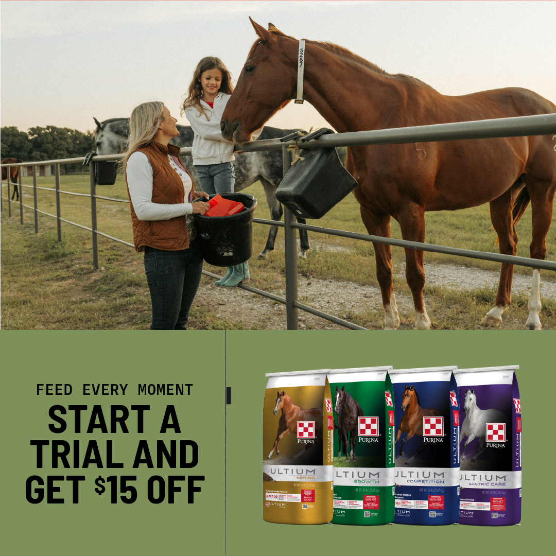Purina Horse Facebook ad: Start a Feed Trial