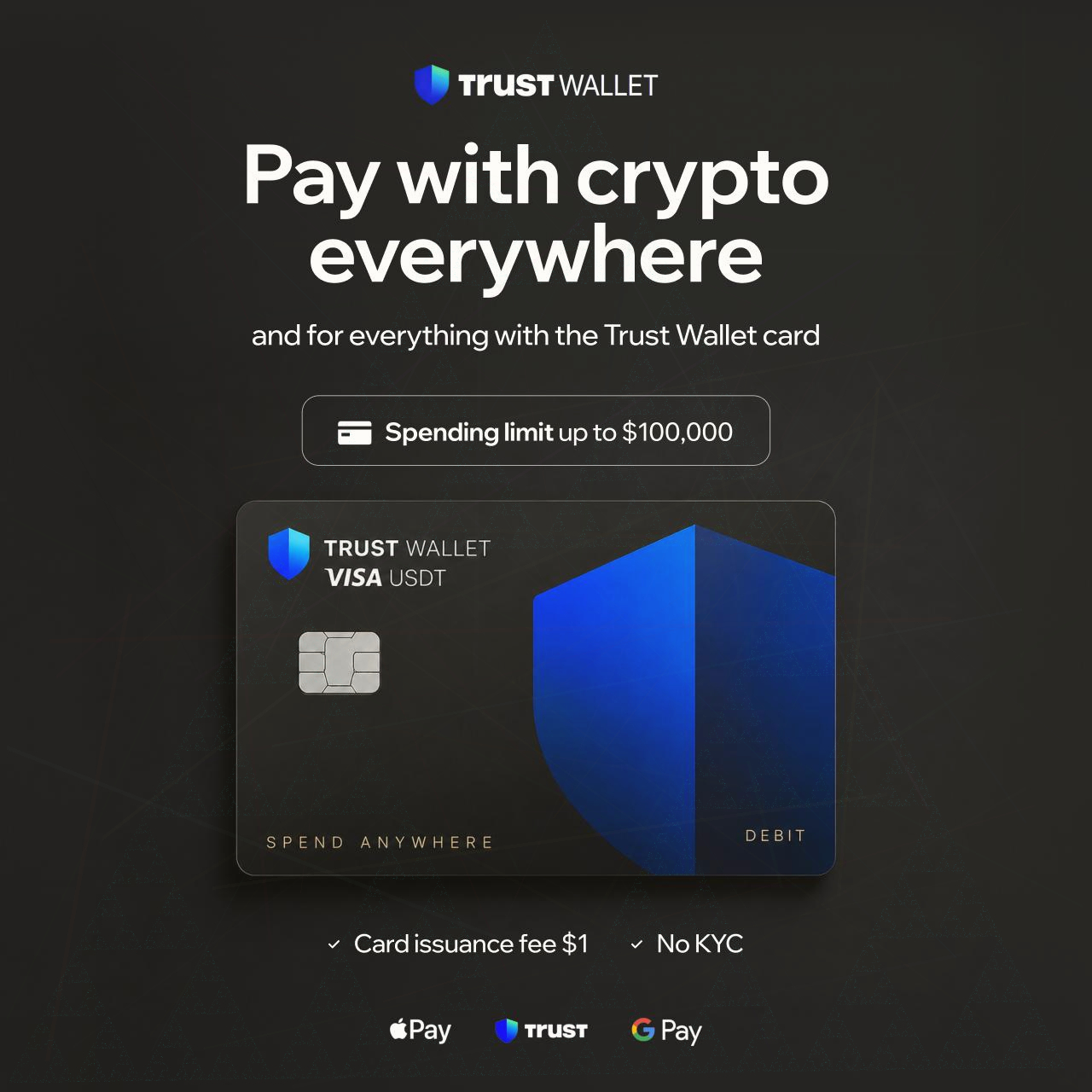 Trust Pay Web3+ Facebook ad from Sep 27, 2026