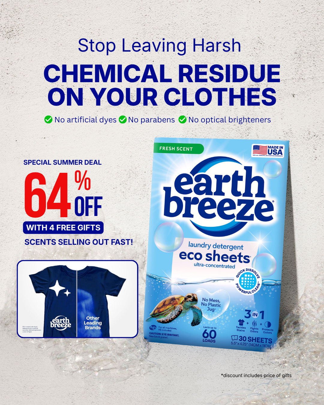 Earth Breeze Facebook ad