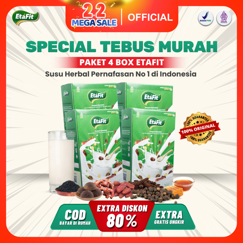 Distributor Resmi Etafit Facebook ad from May 14, 2026