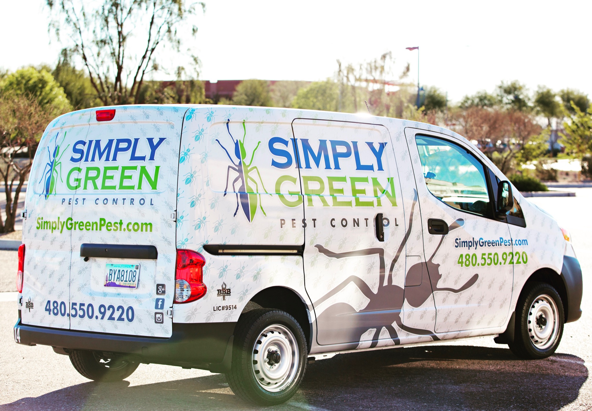 Simply Green Pest Control Facebook ad