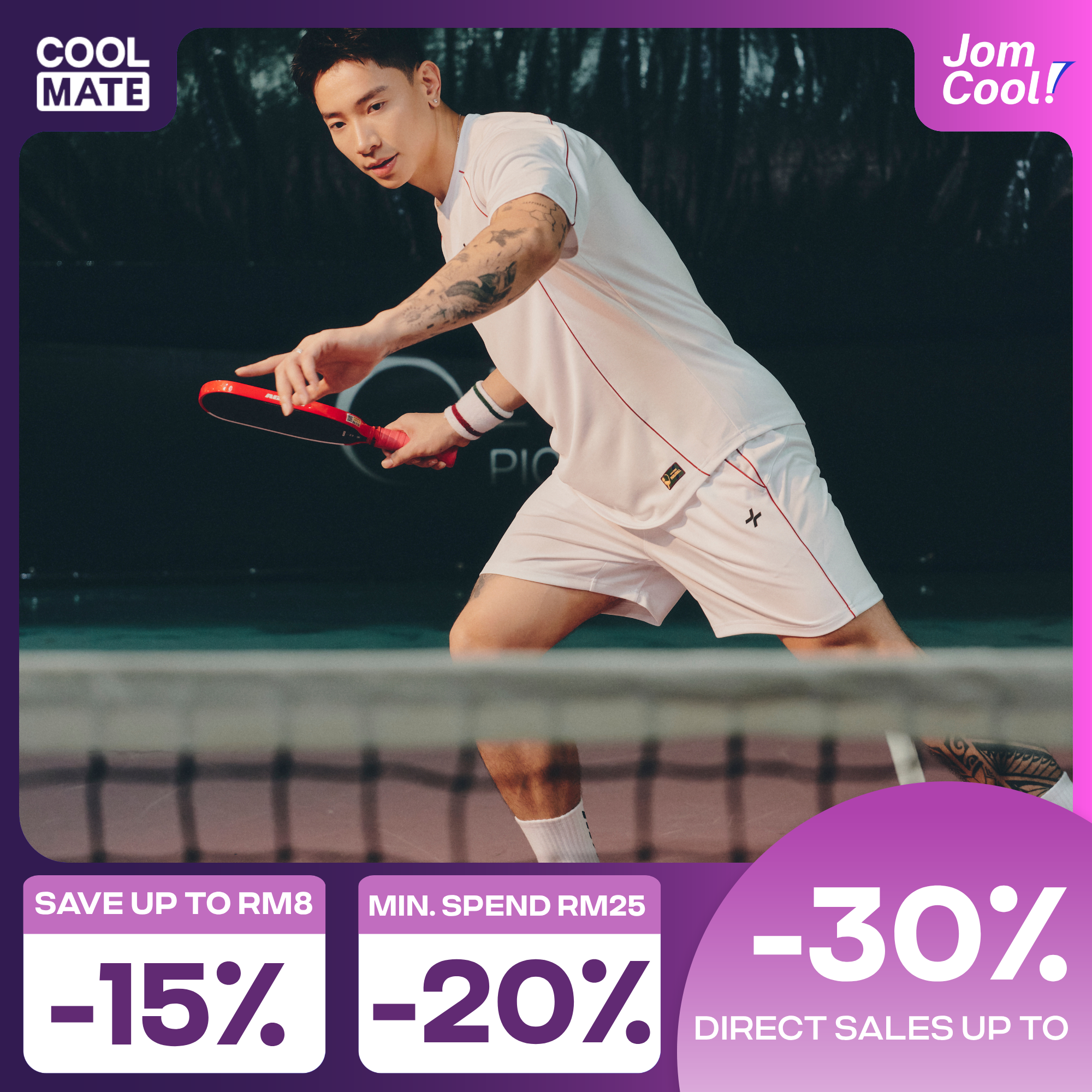 Coolmate Malaysia Facebook ad: SALE UP TO 30% OFF