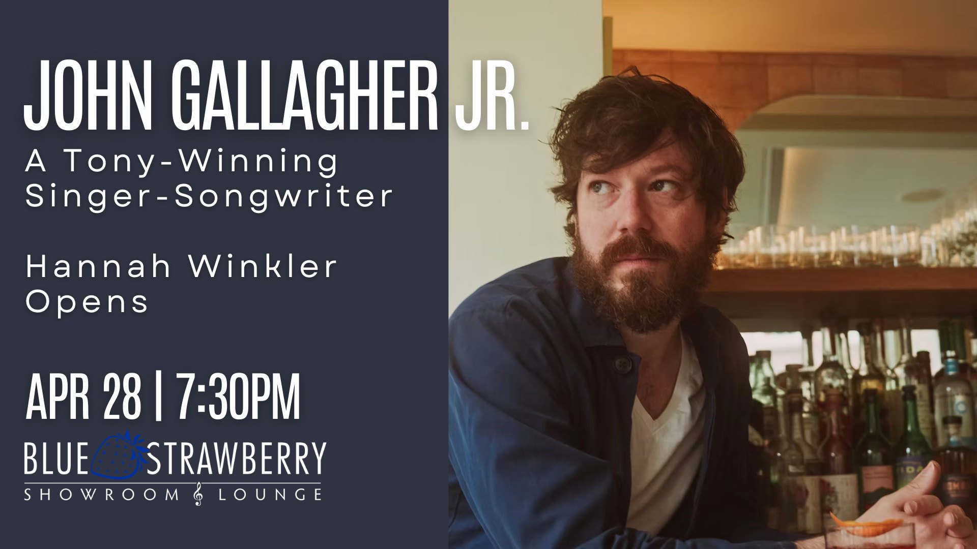 Blue Strawberry STL Facebook ad: John Gallagher Jr.