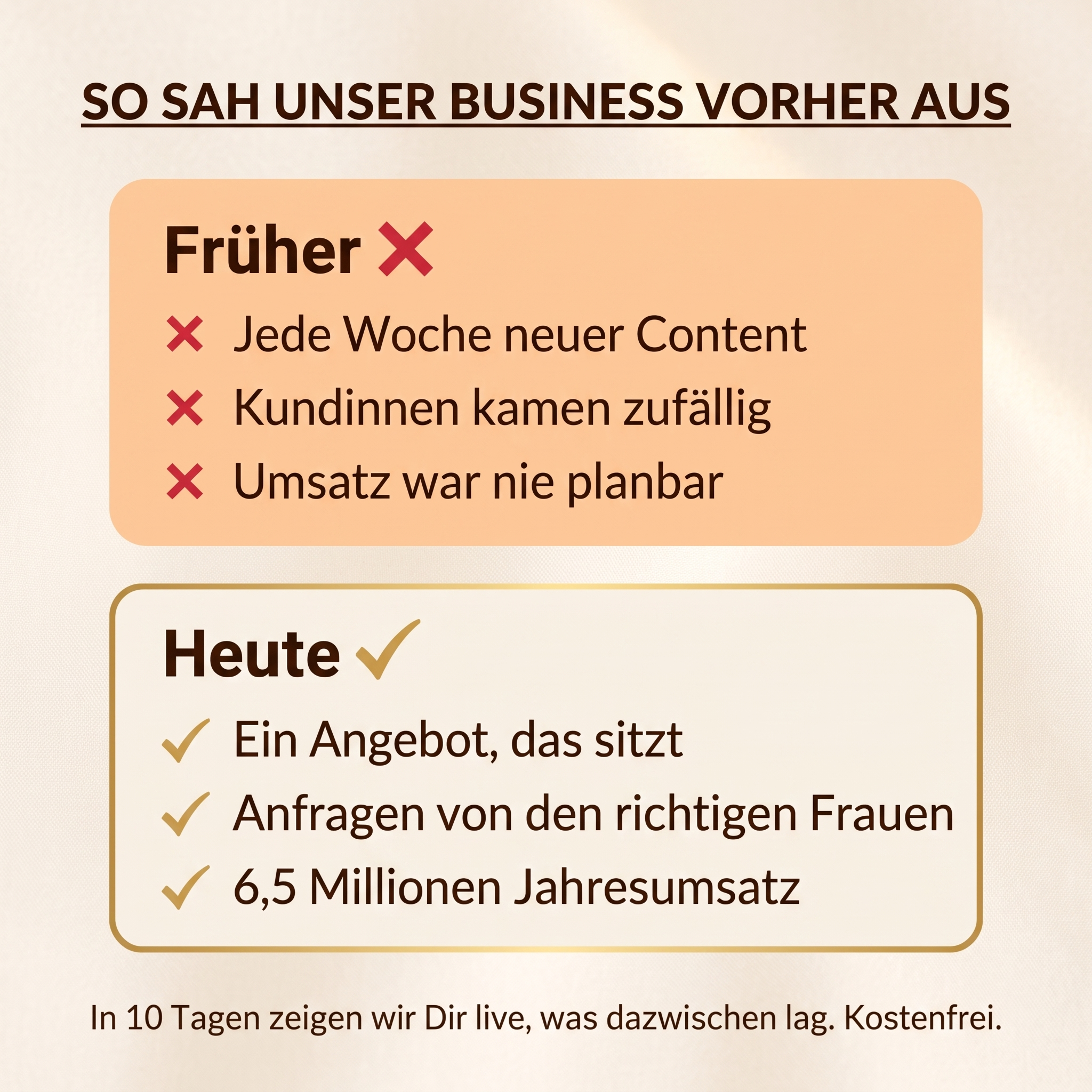 Susanne & Nicole Facebook ad: 10 Tage LIVE Coachingmarkt erobern. Starte hier…