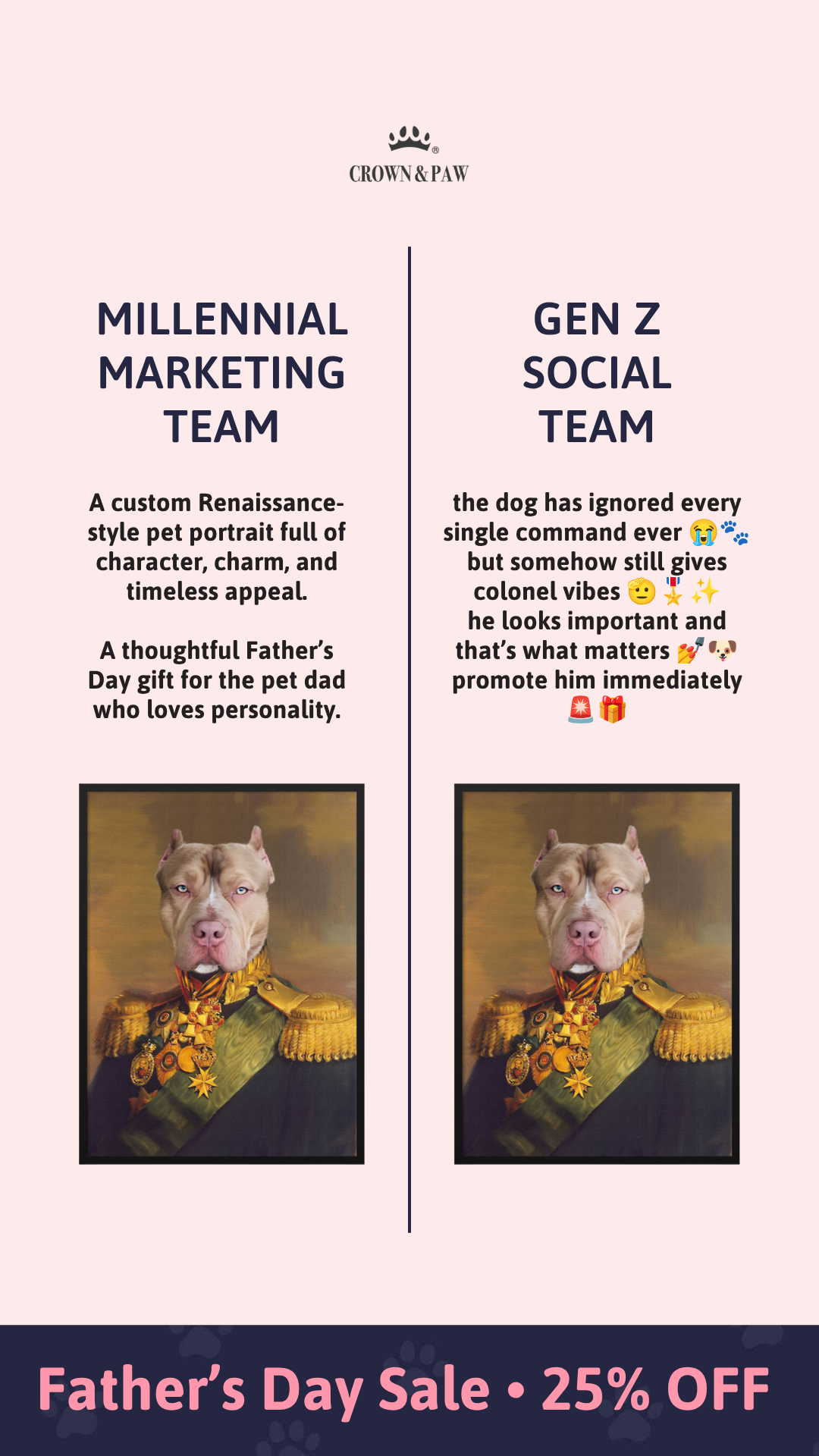 Crown & Paw Facebook ad