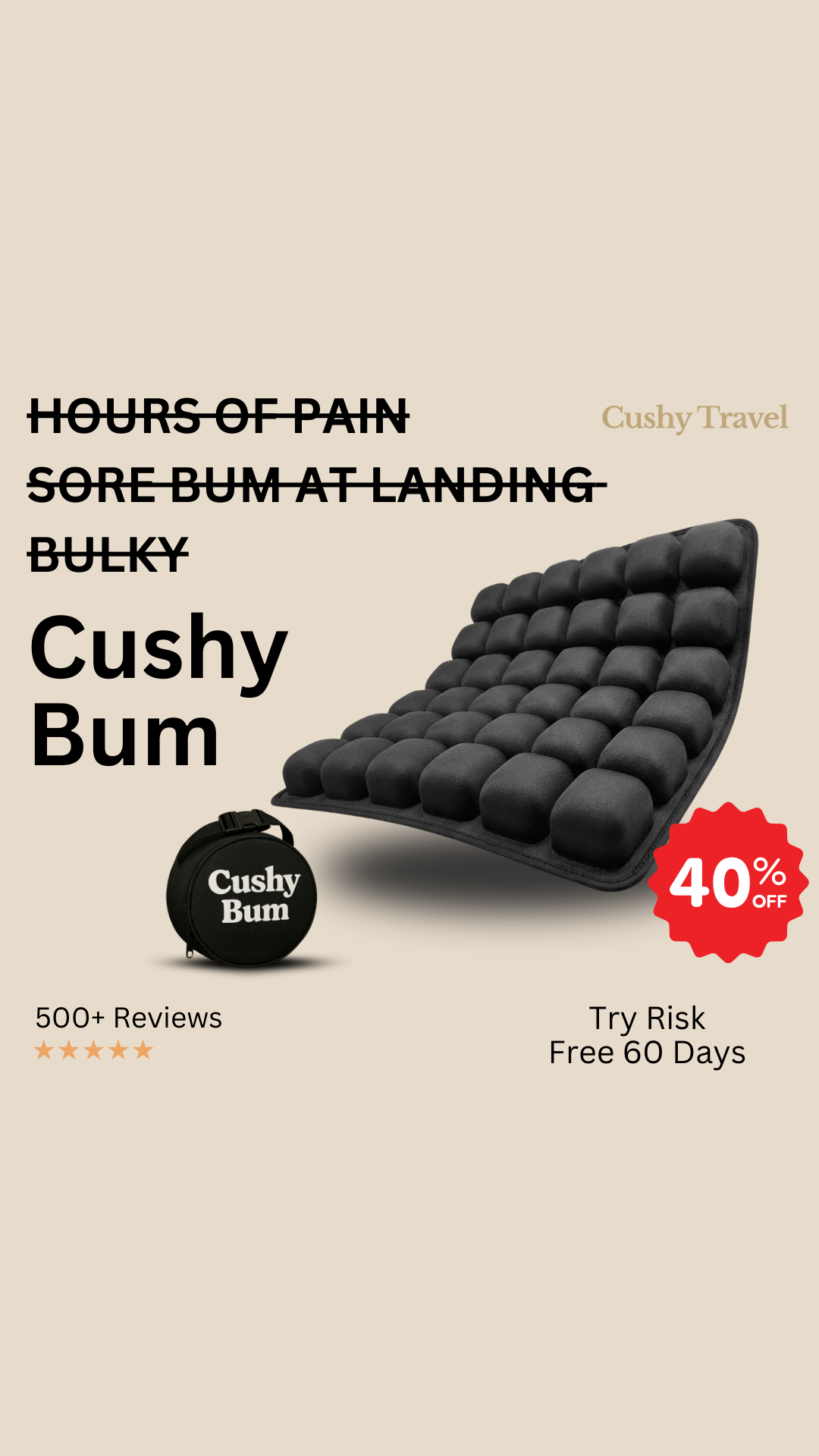 Cushy Travel Shop Facebook ad