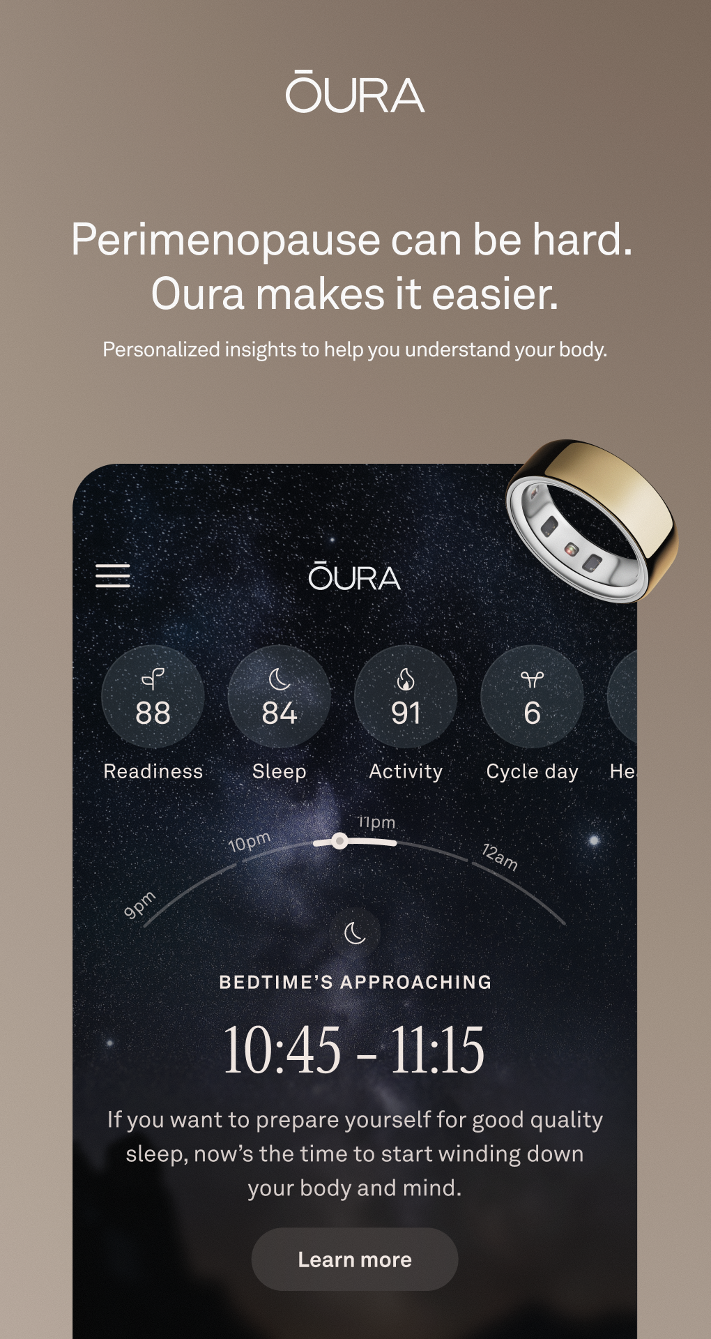 ŌURA Facebook ad