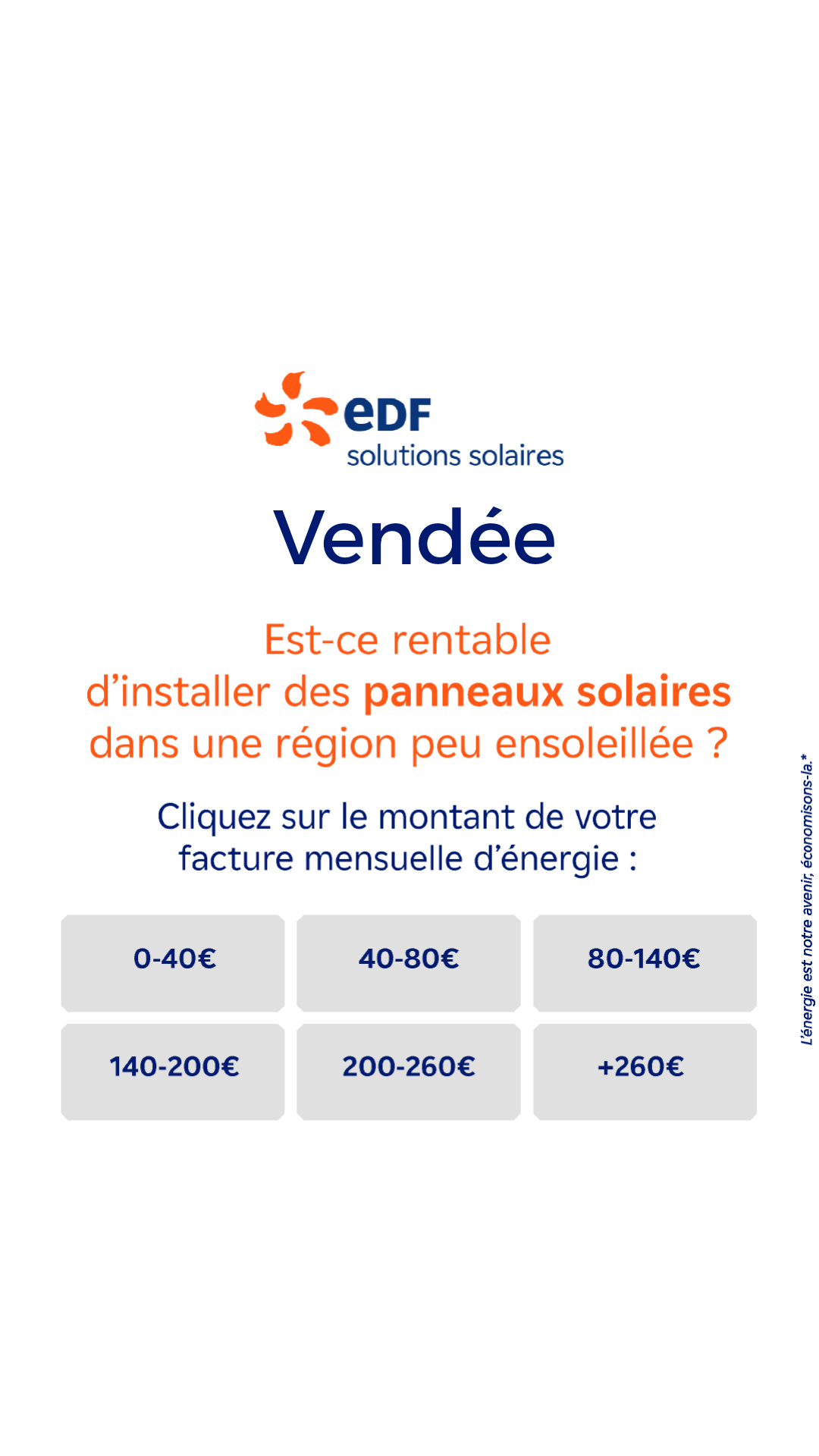 Mes offres EDF solutions solaires Facebook ad