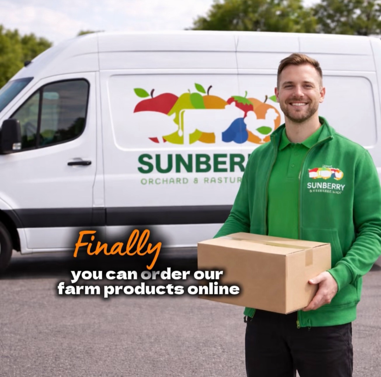 Sun Berry Orchard Facebook ad: We have big news!