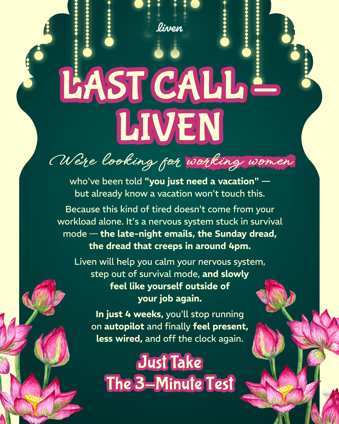 Liven: Self-Discovery Community Facebook ad