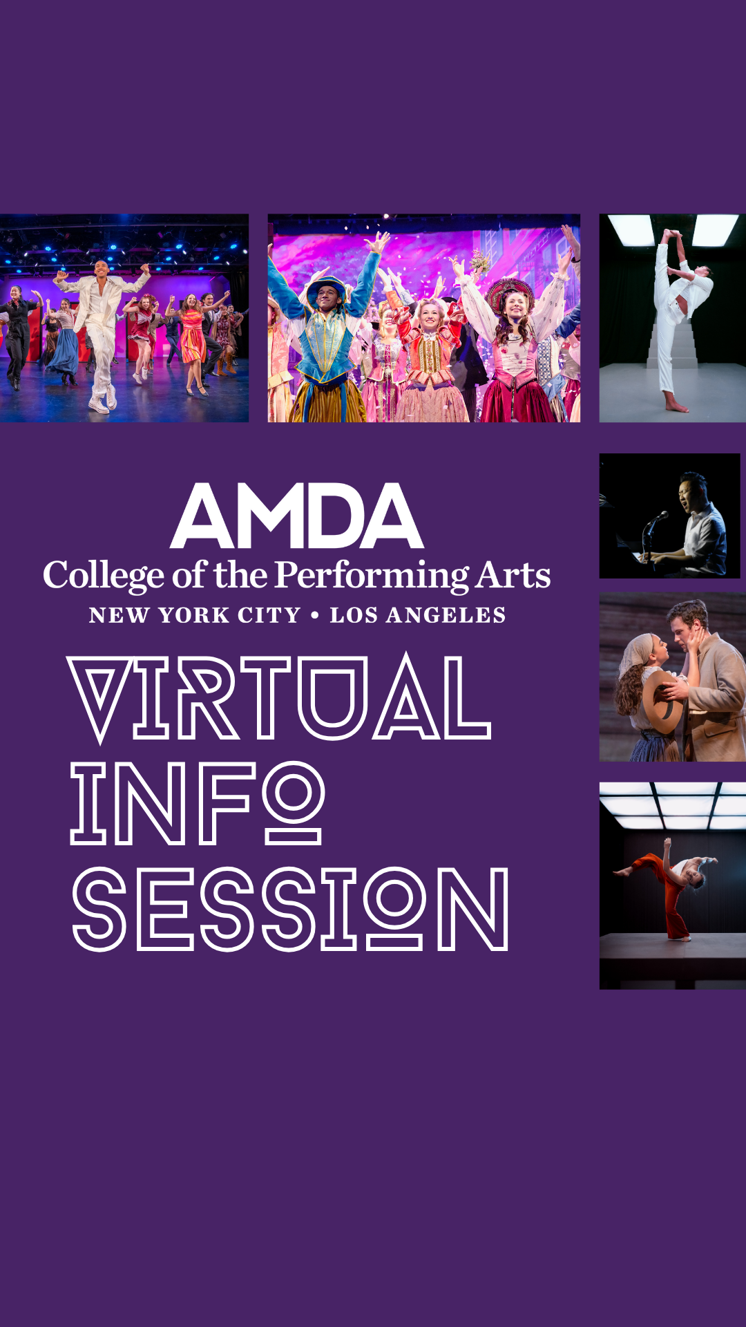 AMDA College Facebook ad