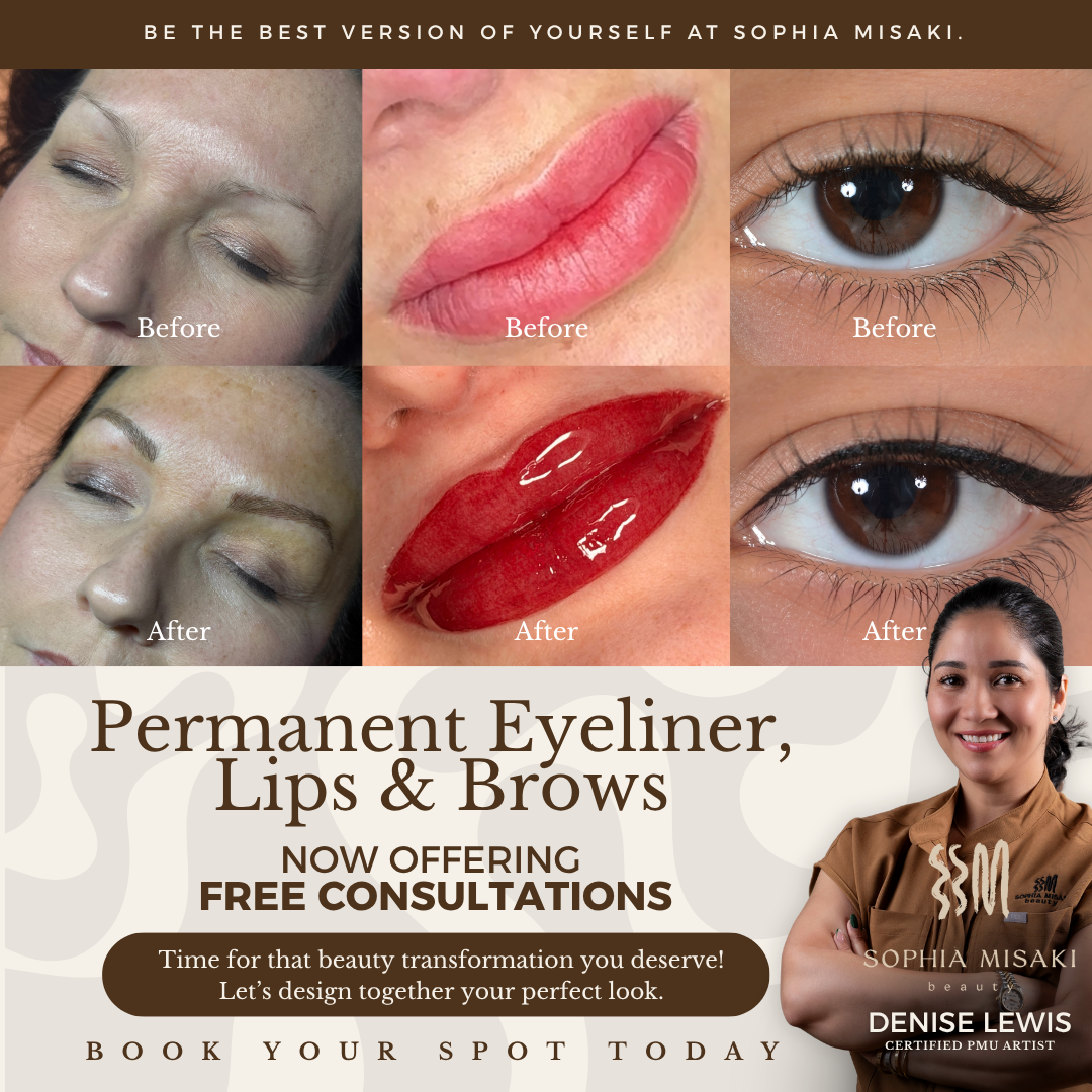 Sophia Misaki Beauty Facebook ad: Enhance Your Natural Beauty, Free Consultation