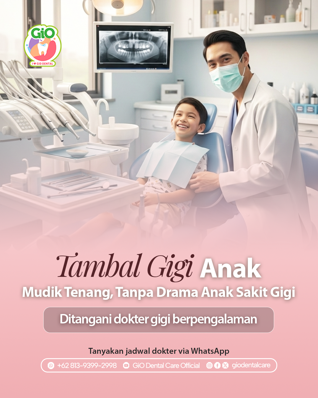 Klinik Gigi GiO Facebook ad: Behel Naik Level