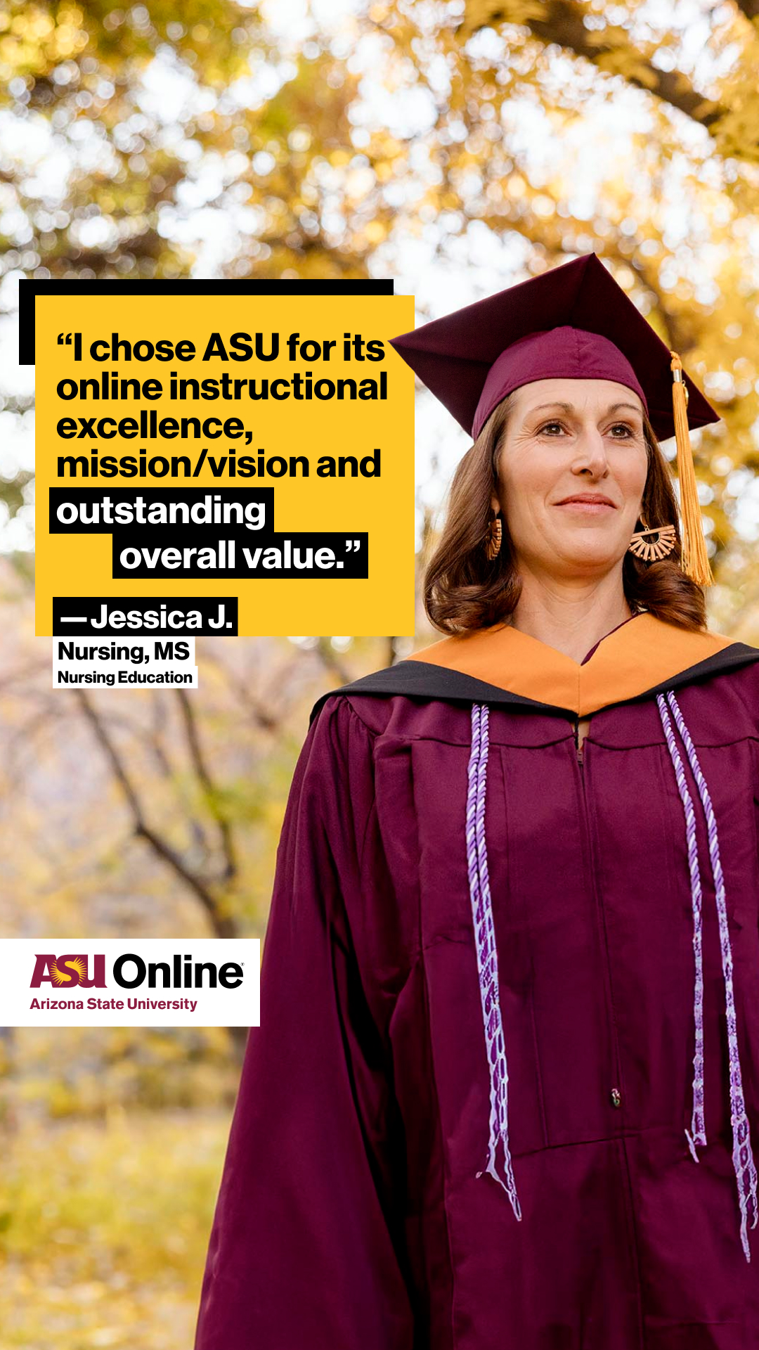 ASU Online Facebook ad