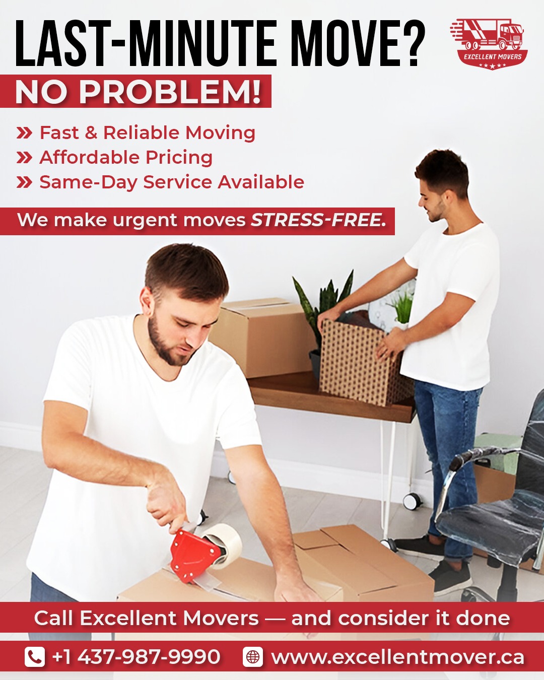 Excellent Movers Facebook ad