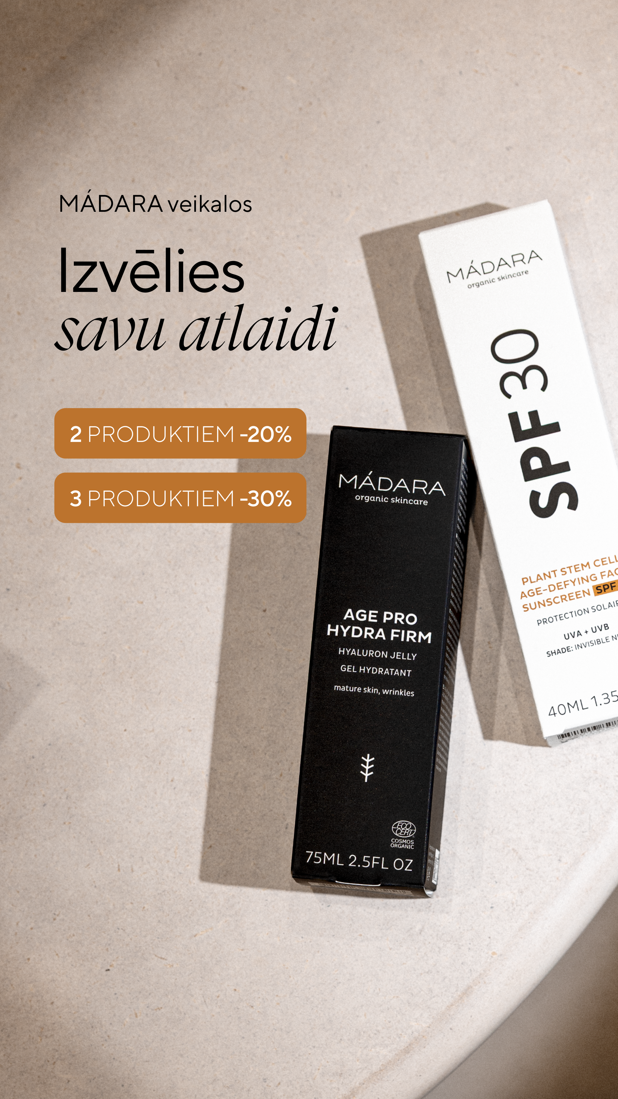 Mádara Organic Skincare Facebook ad