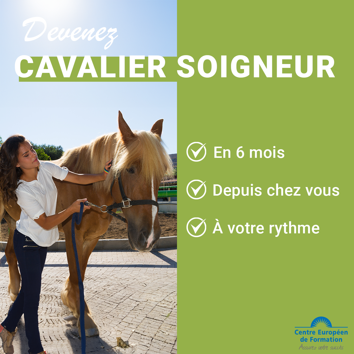 Centre Européen de Formation Facebook ad: Formez-vous à votre rythme!