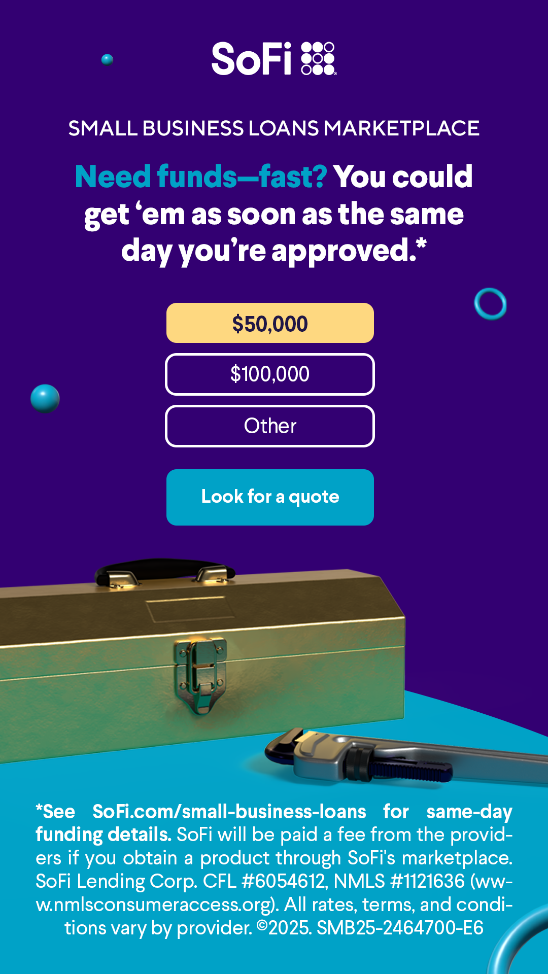SoFi Facebook ad