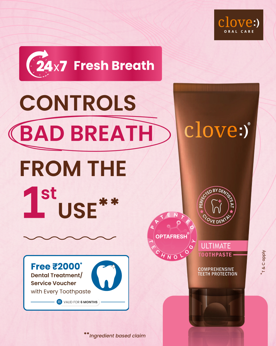 Clove Oral Care Facebook ad