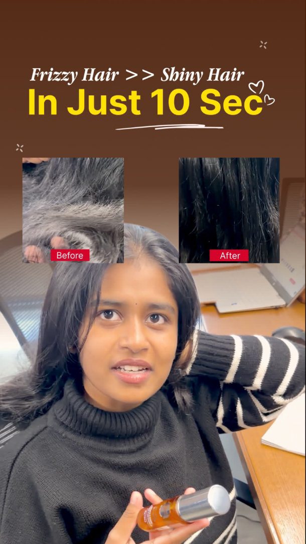 Vilvah store Facebook ad: Your hair doesn't have to stay dry, rough…