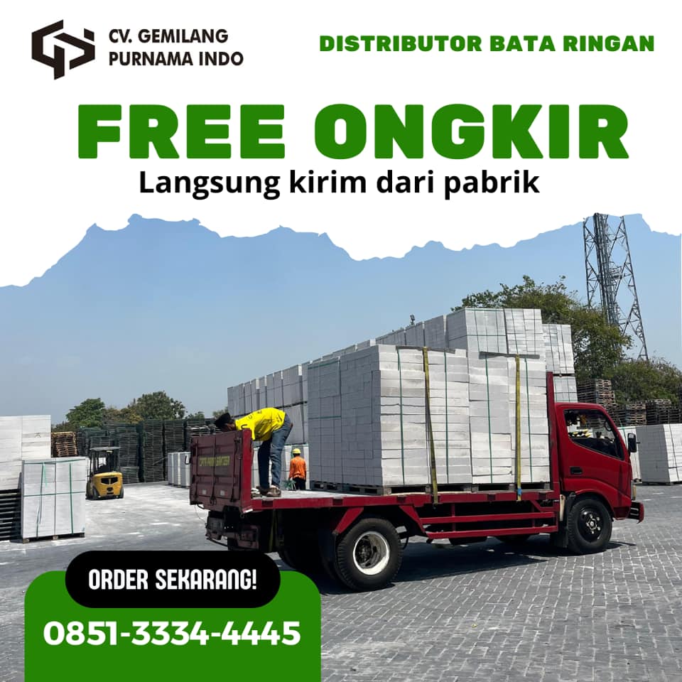 CV. Purnama Gemilang Indo Facebook ad: Jual bata ringan murah pengiriman langsung pabrik