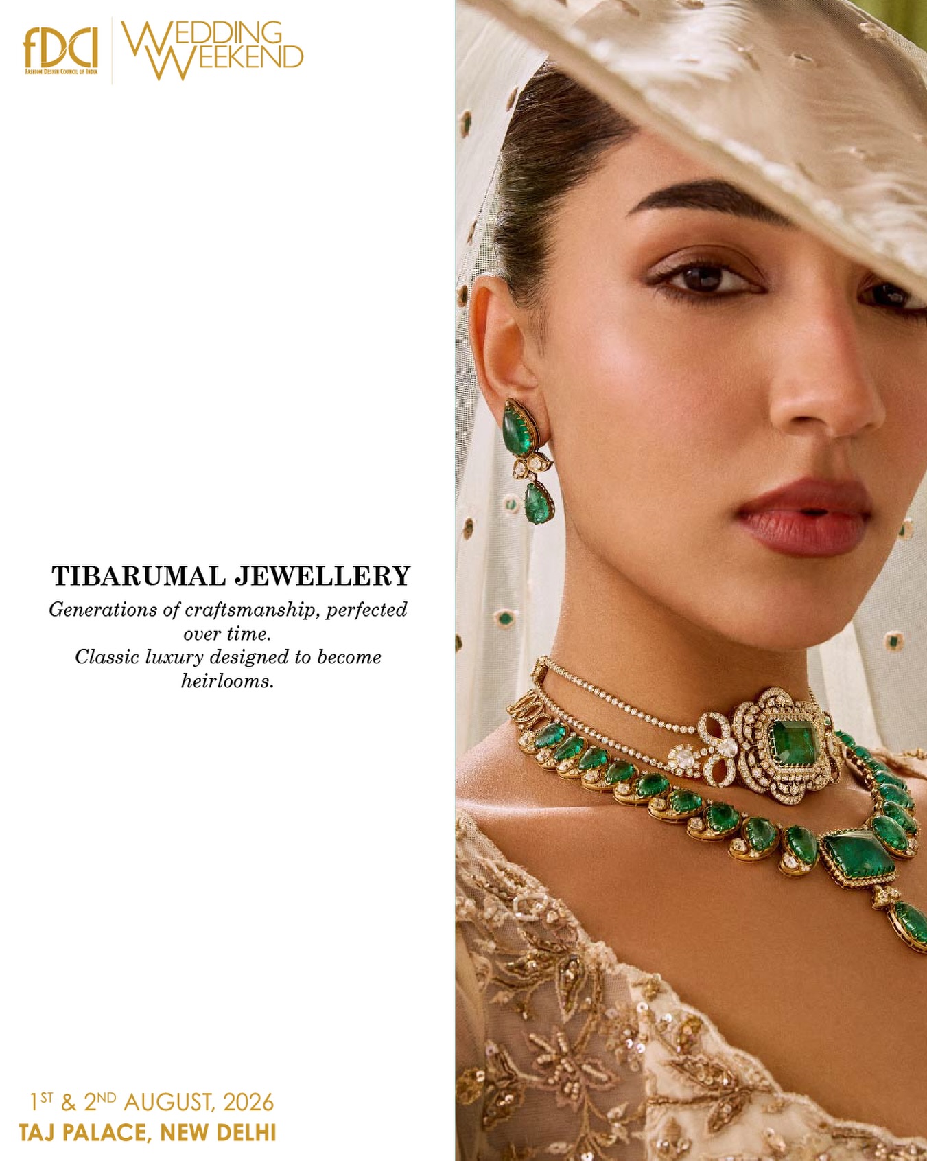 Fashion Design Council of India Facebook ad: Extraordinary jewellery. Remarkable artistry.