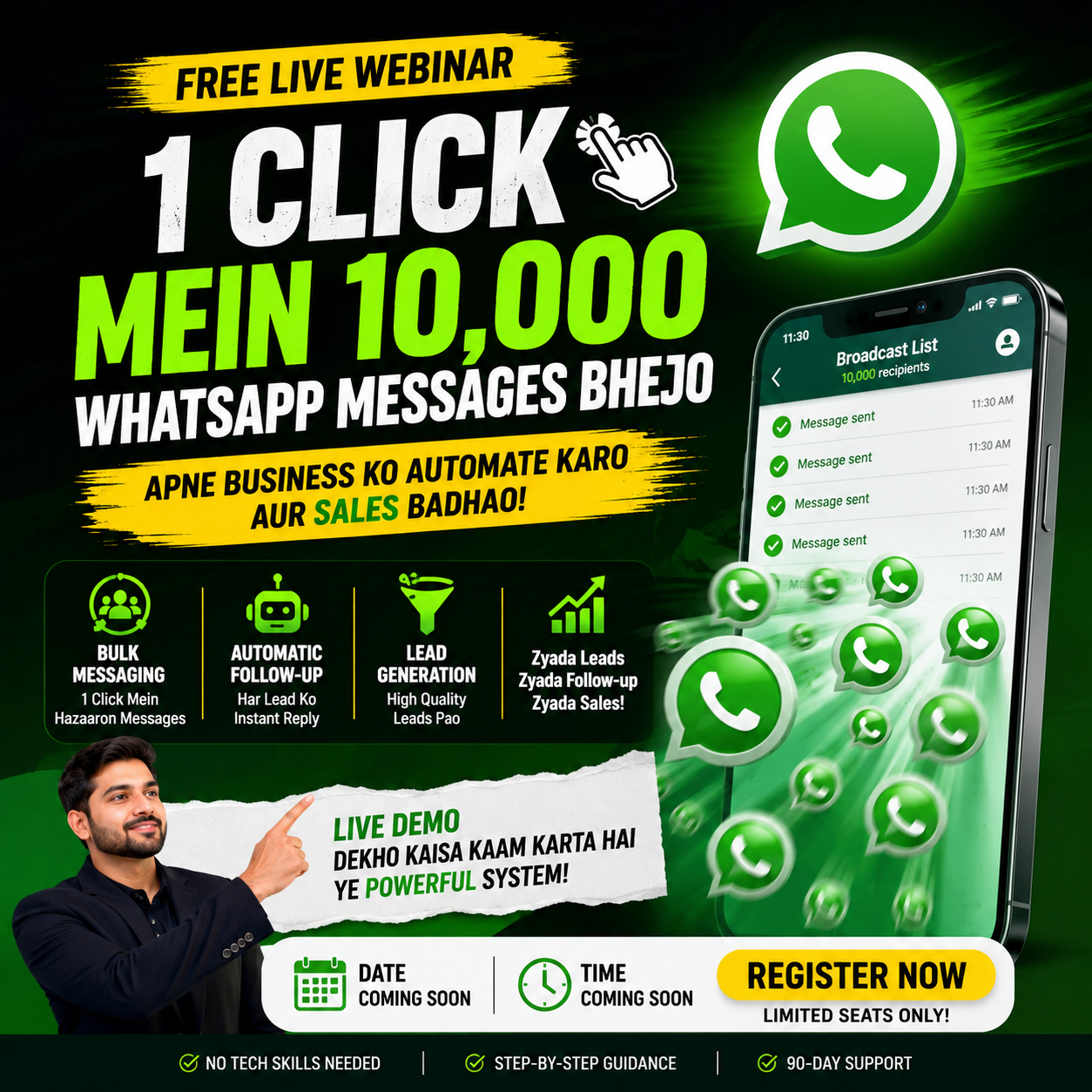 Wappauto Facebook ad: 10,000 Messages in 7 Seconds? Yes, Really.