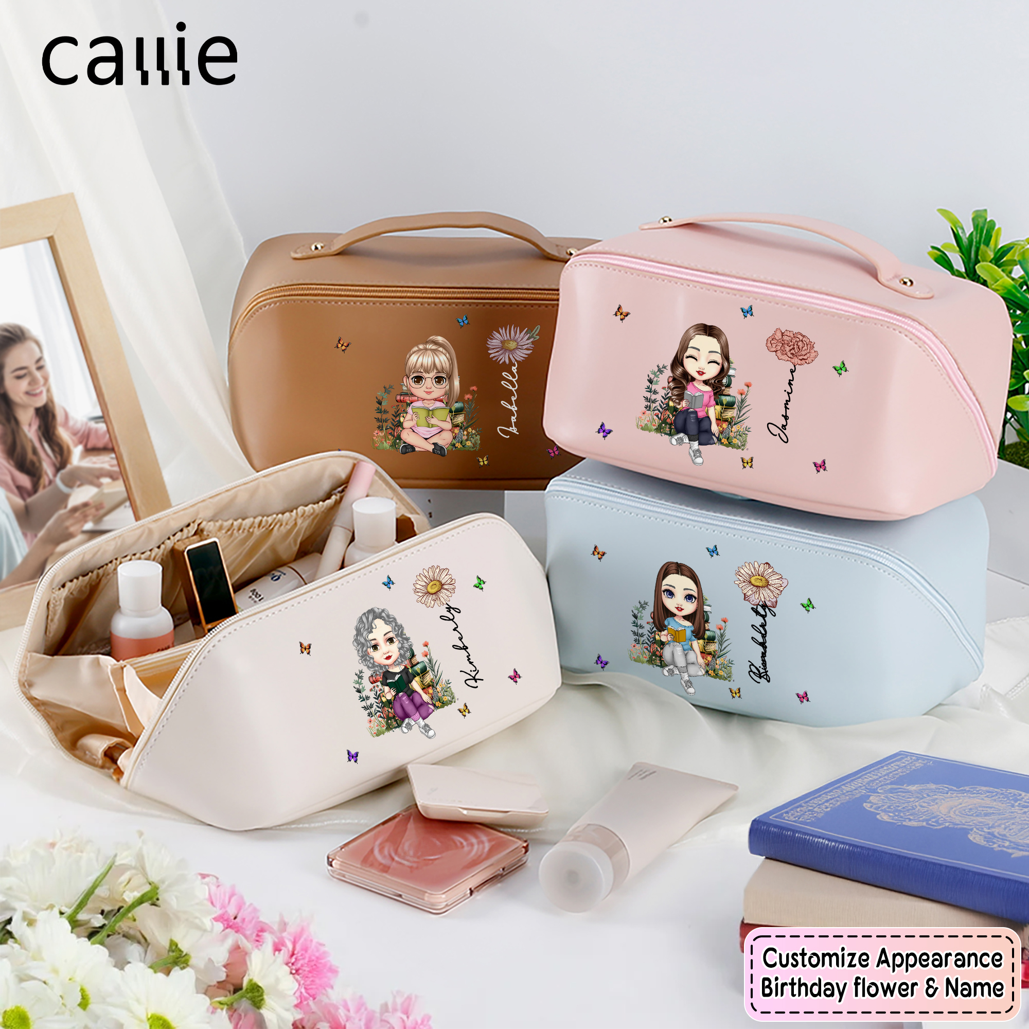 Callie Italy Facebook ad: Astuccio Trucco Personalizzato con Nome