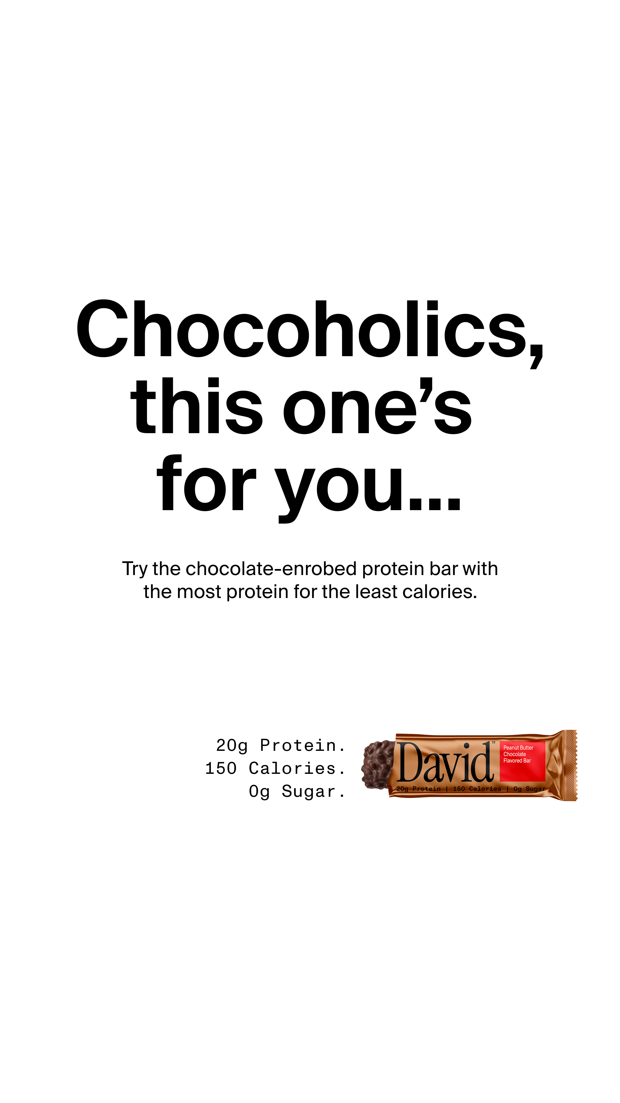 David Protein Facebook ad