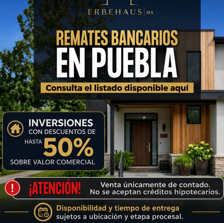Erbehaus mx Facebook ad: Invierte en remates bancarios