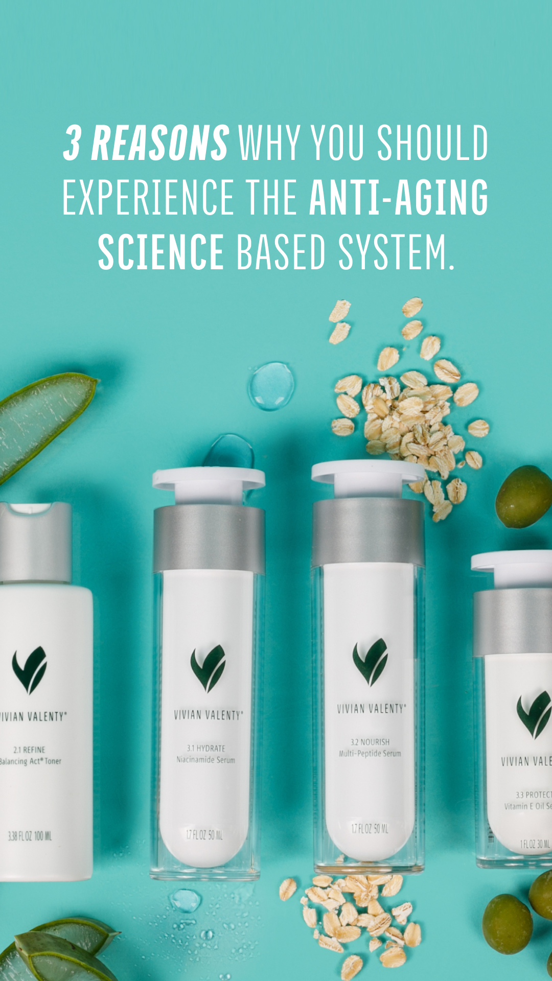 Vivian Valenty Skincare Facebook ad from Feb 20, 2026