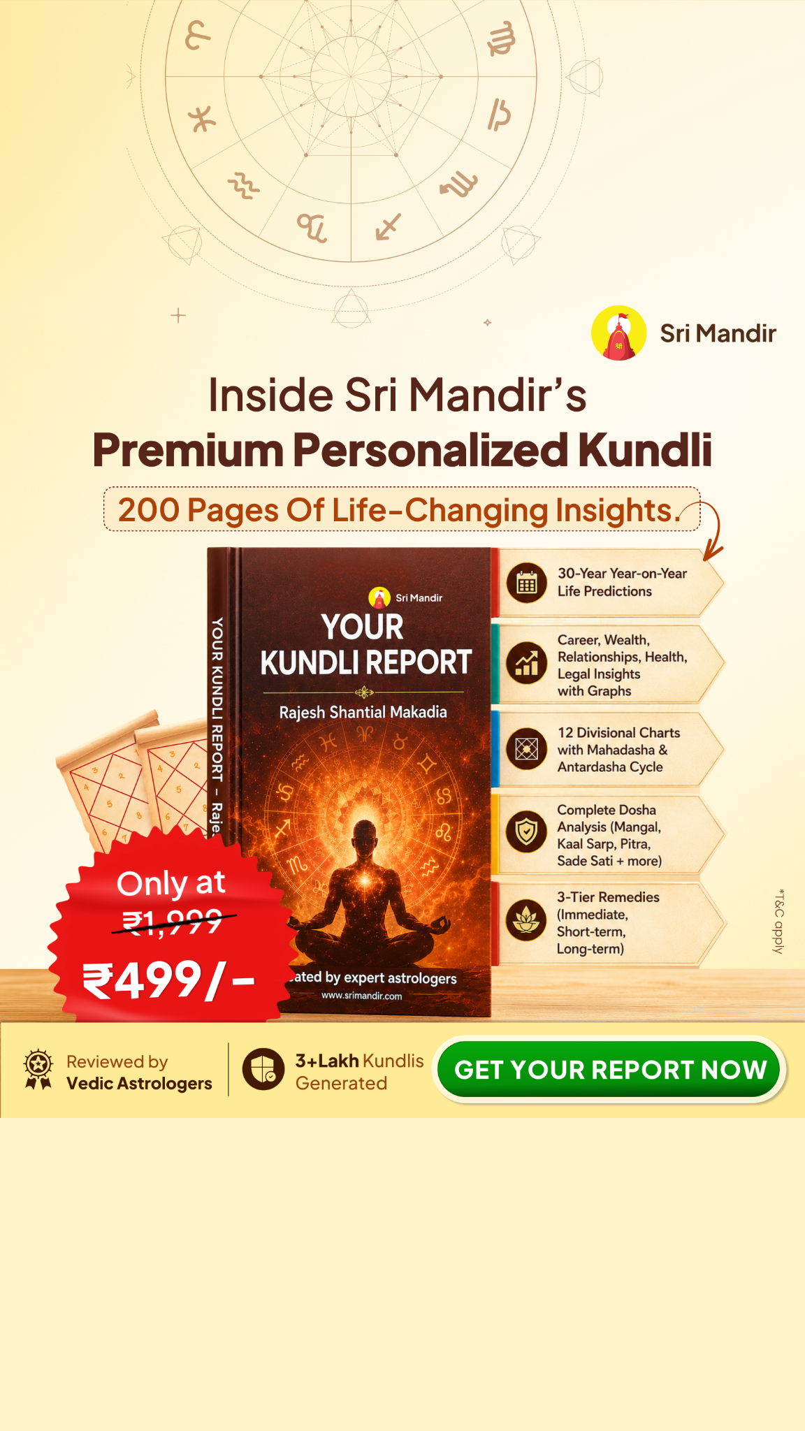 Kundli Guide by Sri Mandir Facebook ad