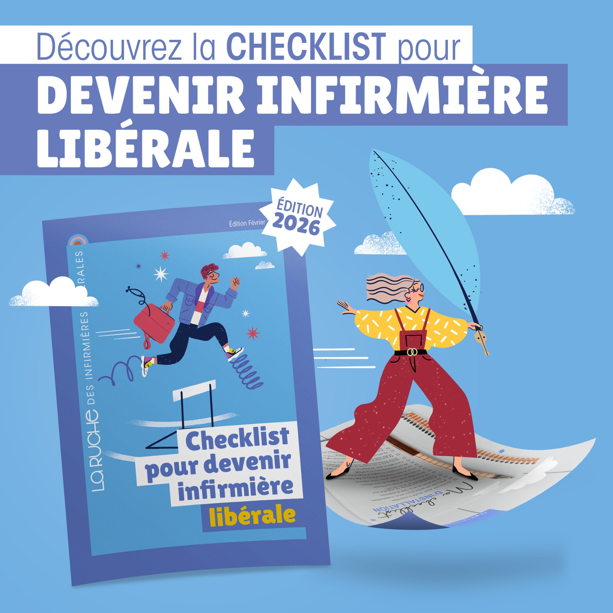 La Ruche des infirmières libérales Facebook ad: Check-list gratuite - S'installer en libéral