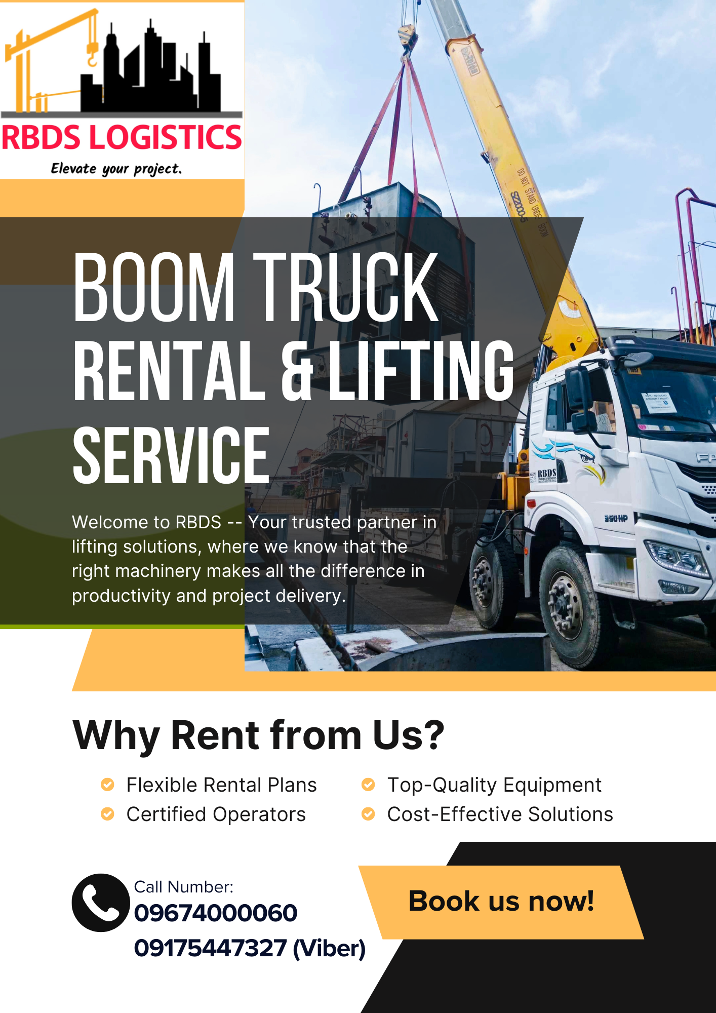 RBDS Logistics & Trucking Services Facebook ad from Aug 3, 2025