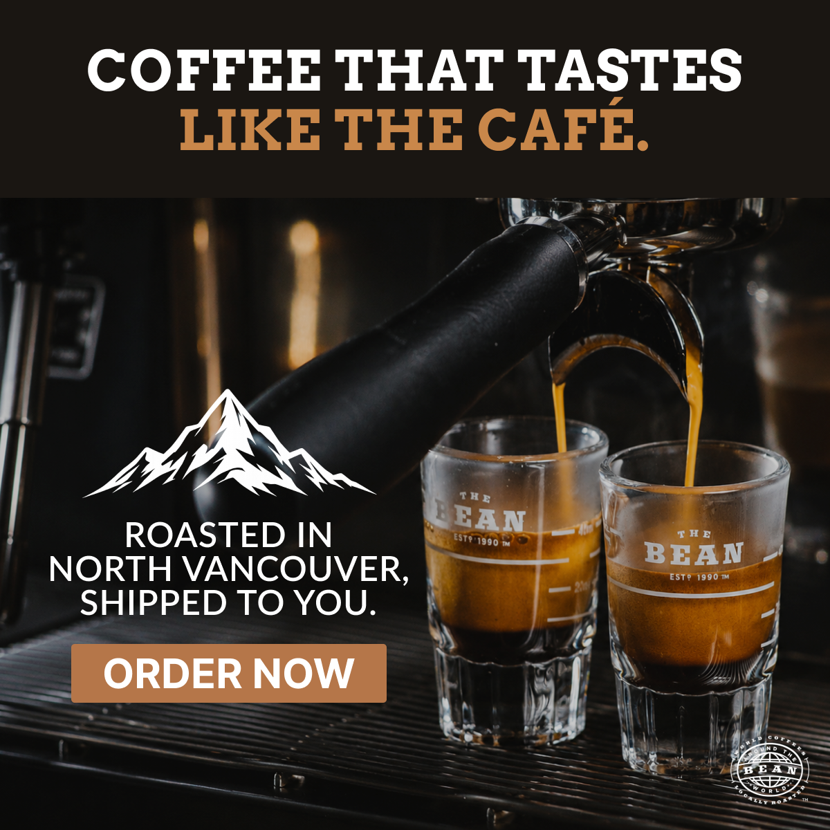 Bean Around the World Coffees Facebook ad