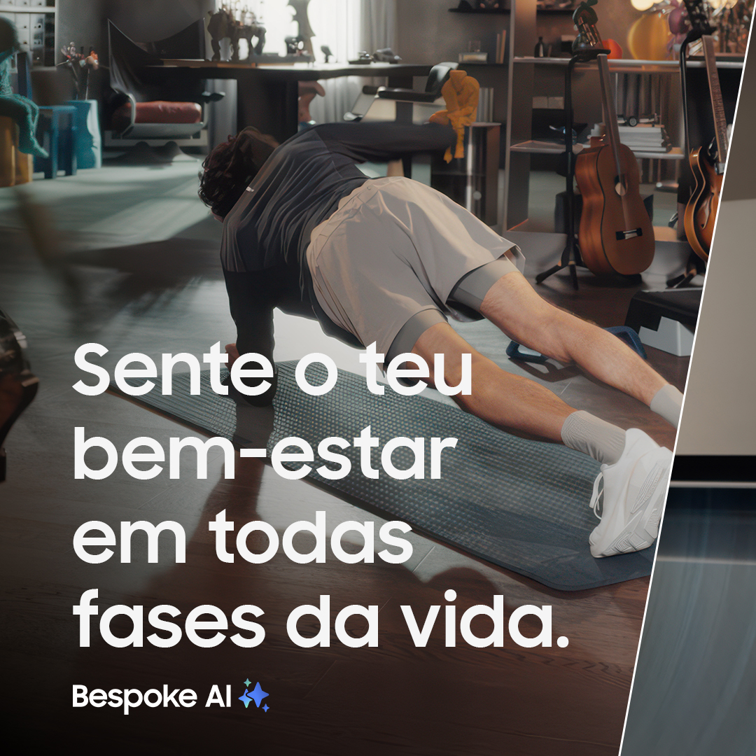 Samsung Facebook ad: Ar condicionado Samsung WindFree Première+.