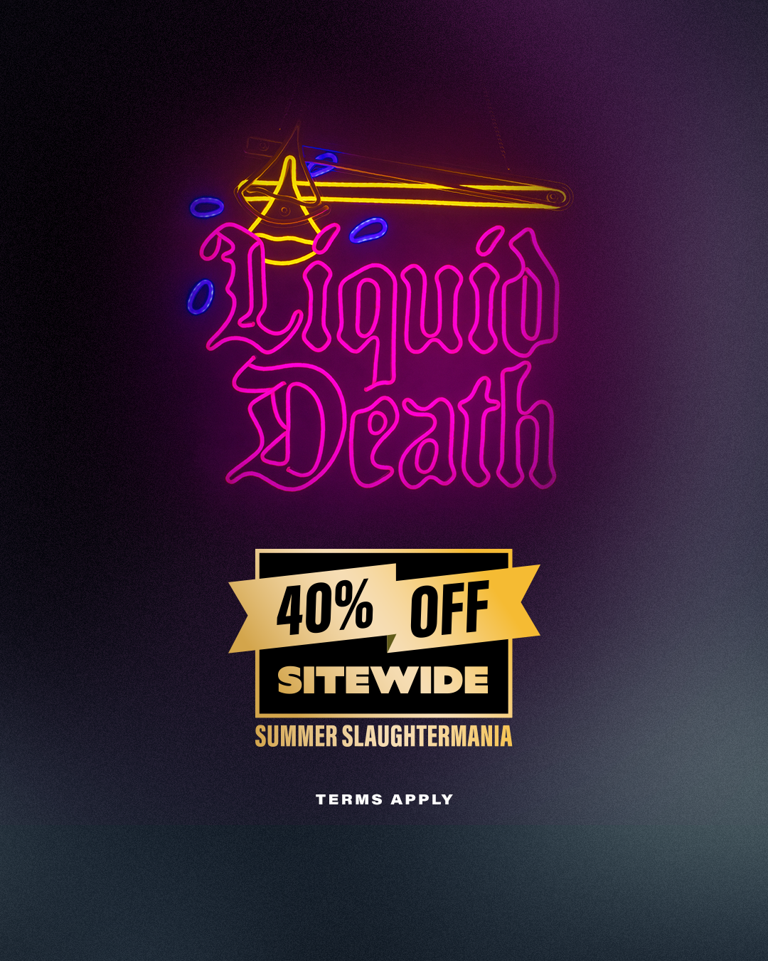 Liquid Death Facebook ad