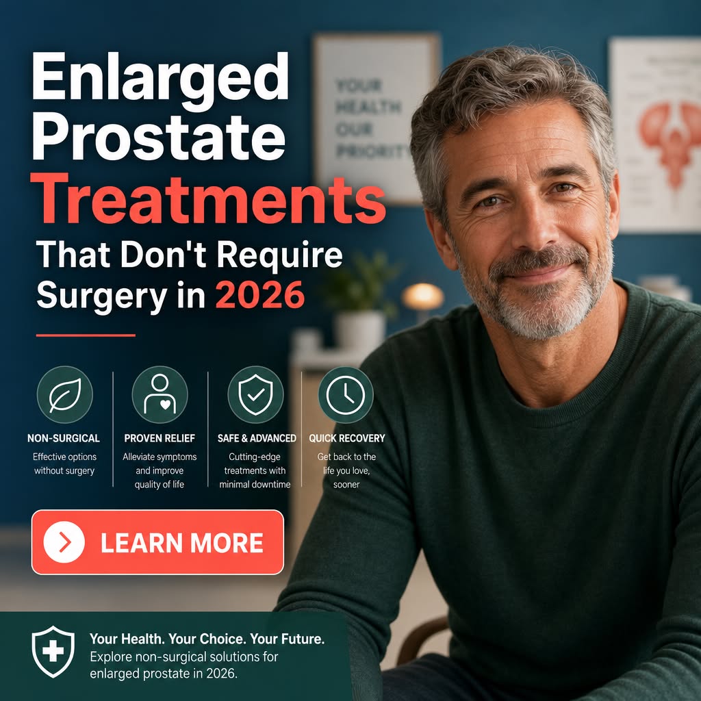 Healthy Attitude Mindful Facebook ad: Enlarged Prostate Treatments That Don't Require Surgery in…