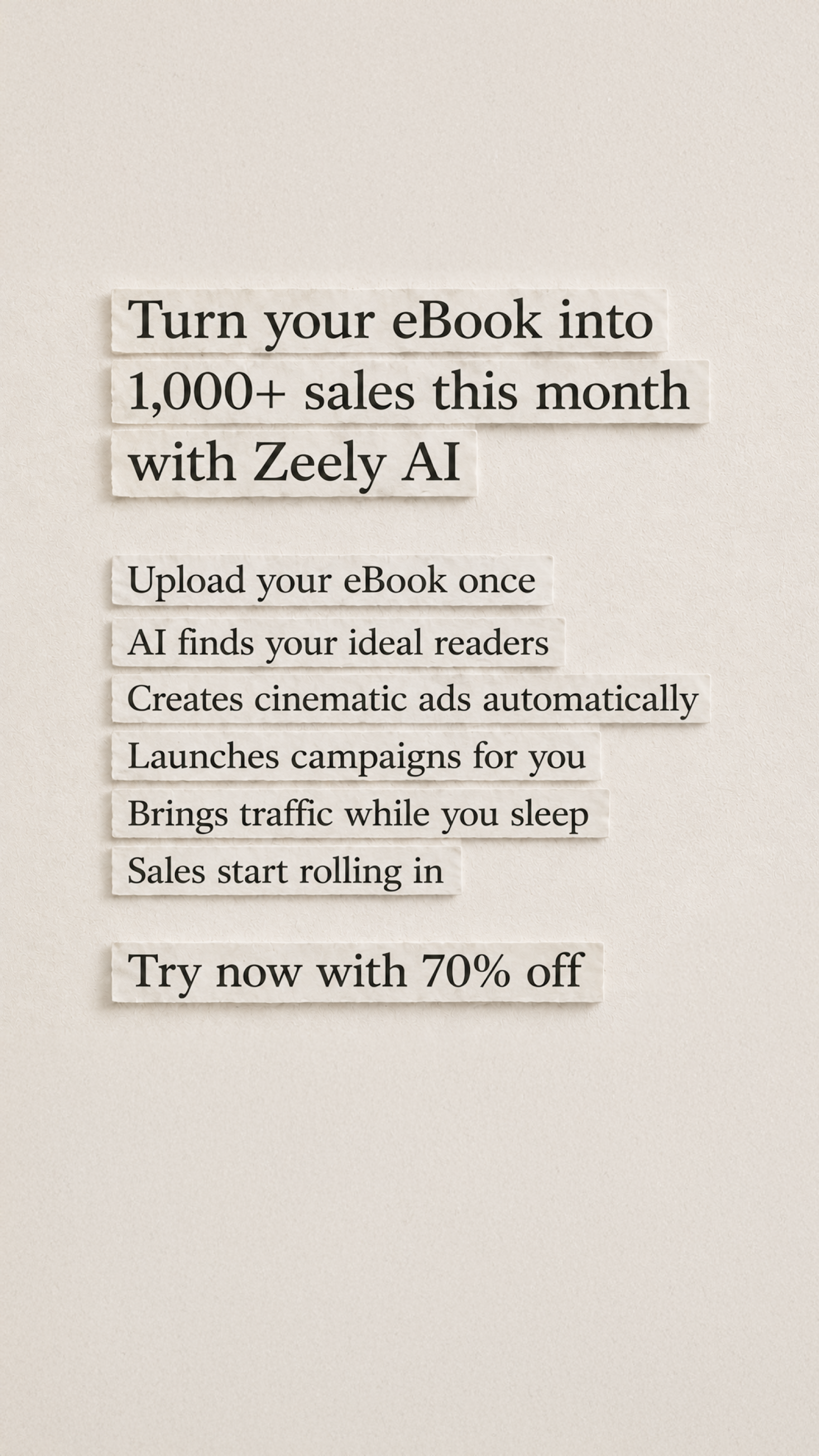 Zeely Facebook ad