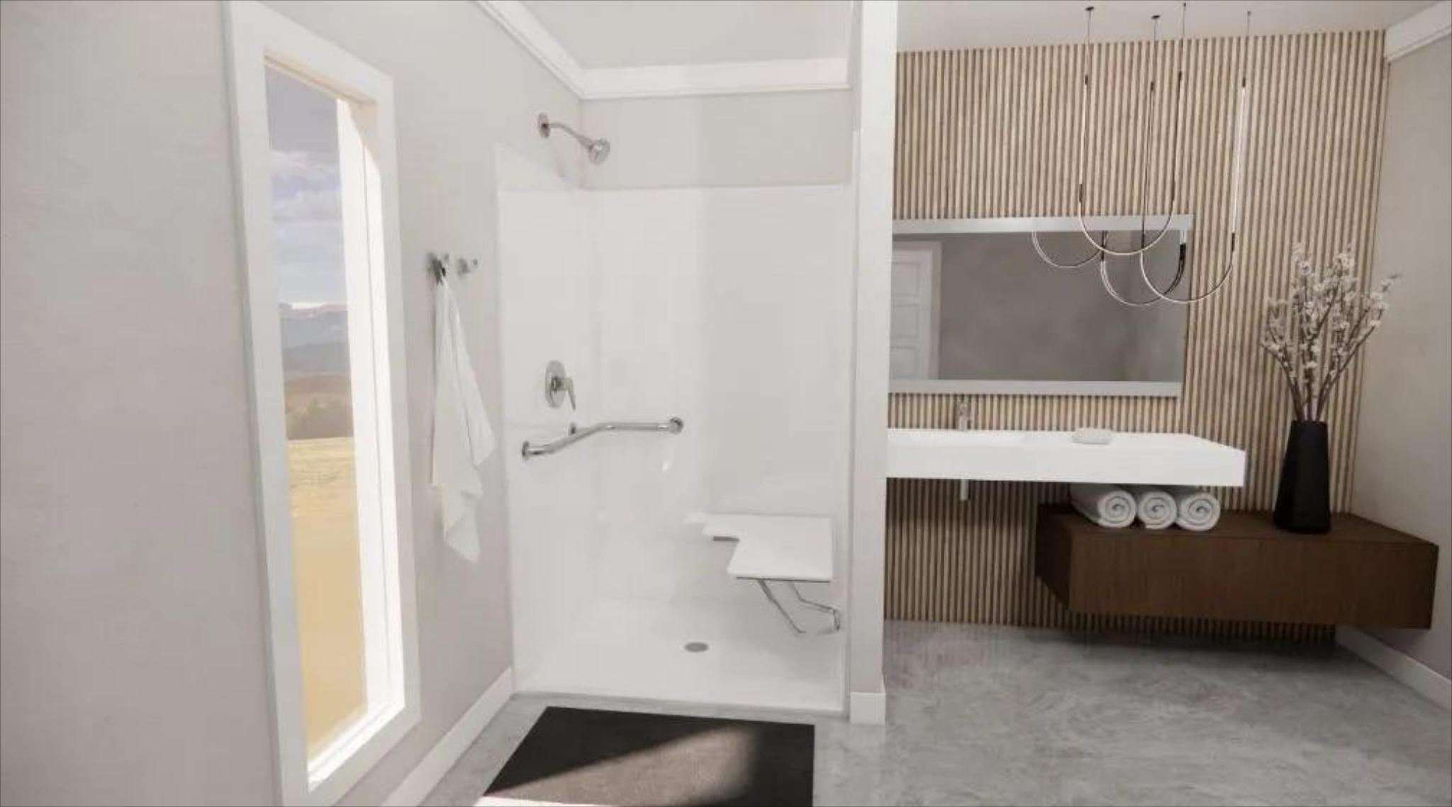 Florence Winteriors Facebook ad: ADA Compliant Accessible Showers