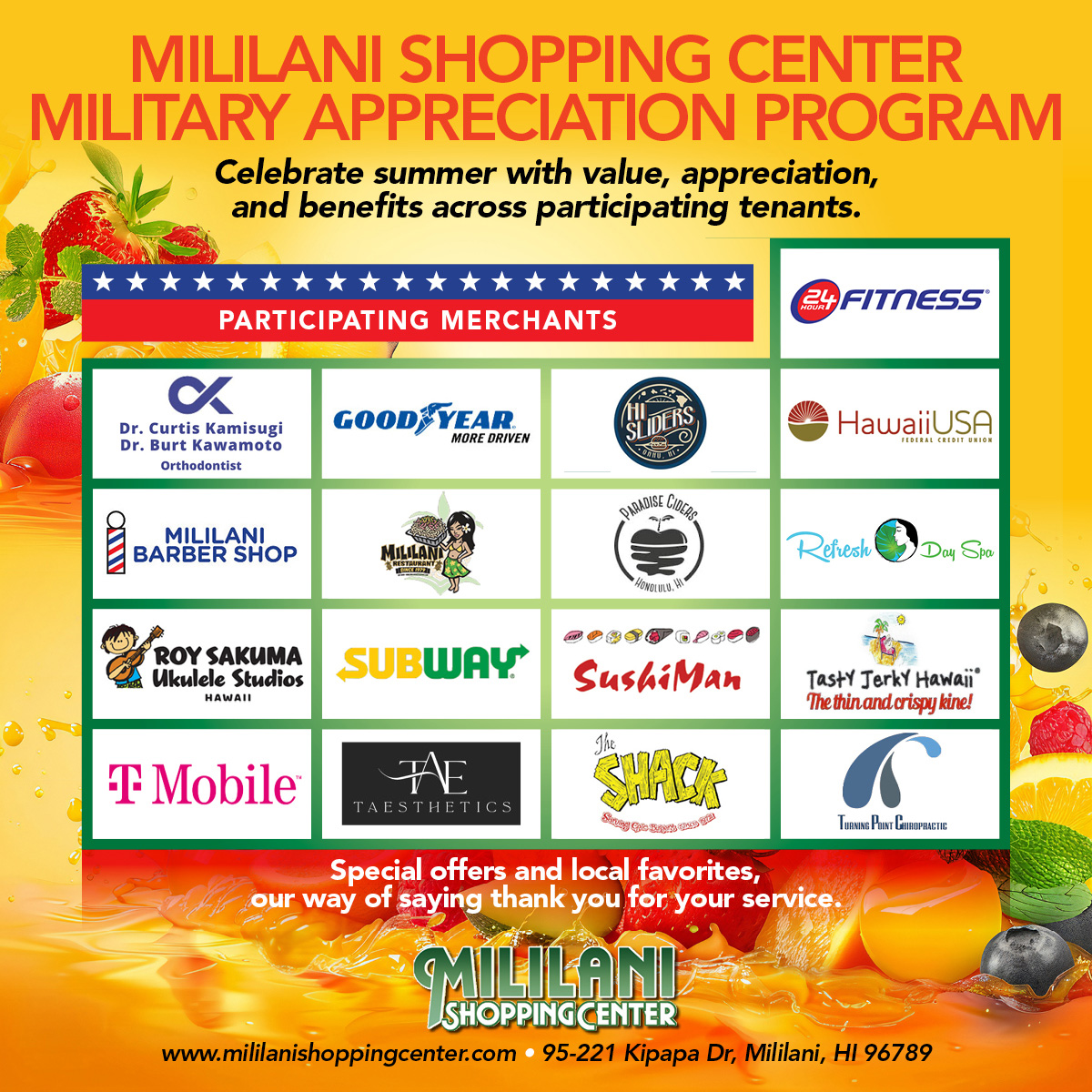 Mililani Shopping Center Facebook ad from Jun 2, 2026