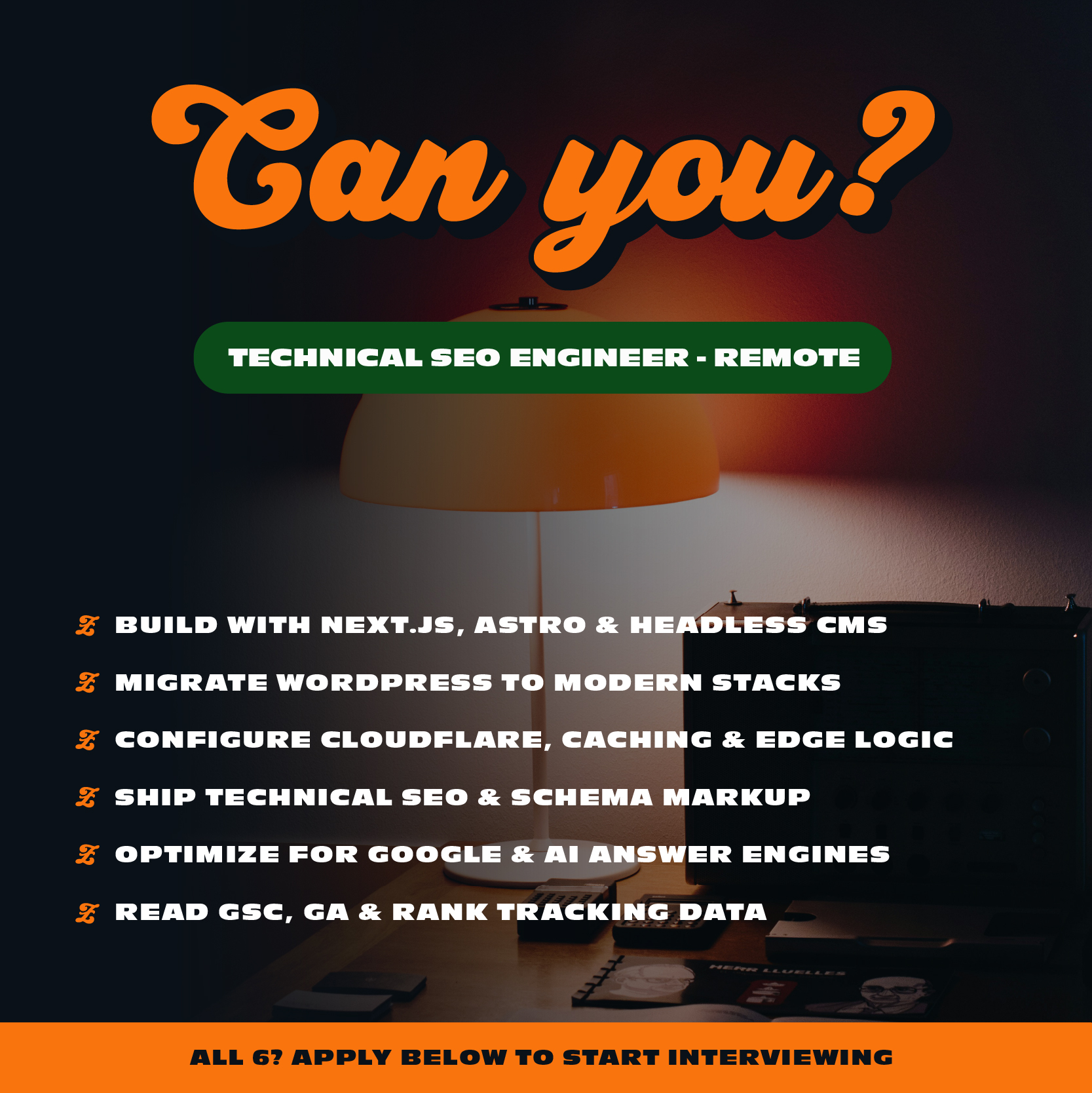 Zenith PH Facebook ad: Hiring: SEO Engineer (Remote)