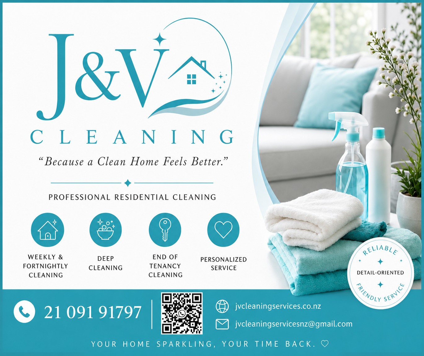J&V Cleaning Services Facebook ad