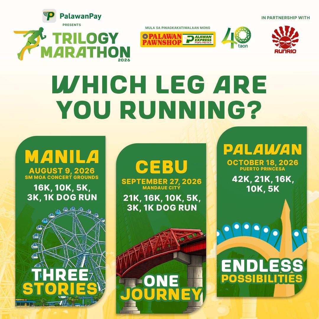 PalawanPay Facebook ad: The PalawanPay Trilogy Marathon is calling.