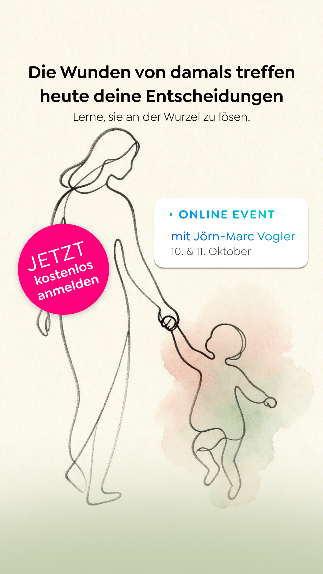 Greator Facebook ad: Loslassen, was dich zurückhält