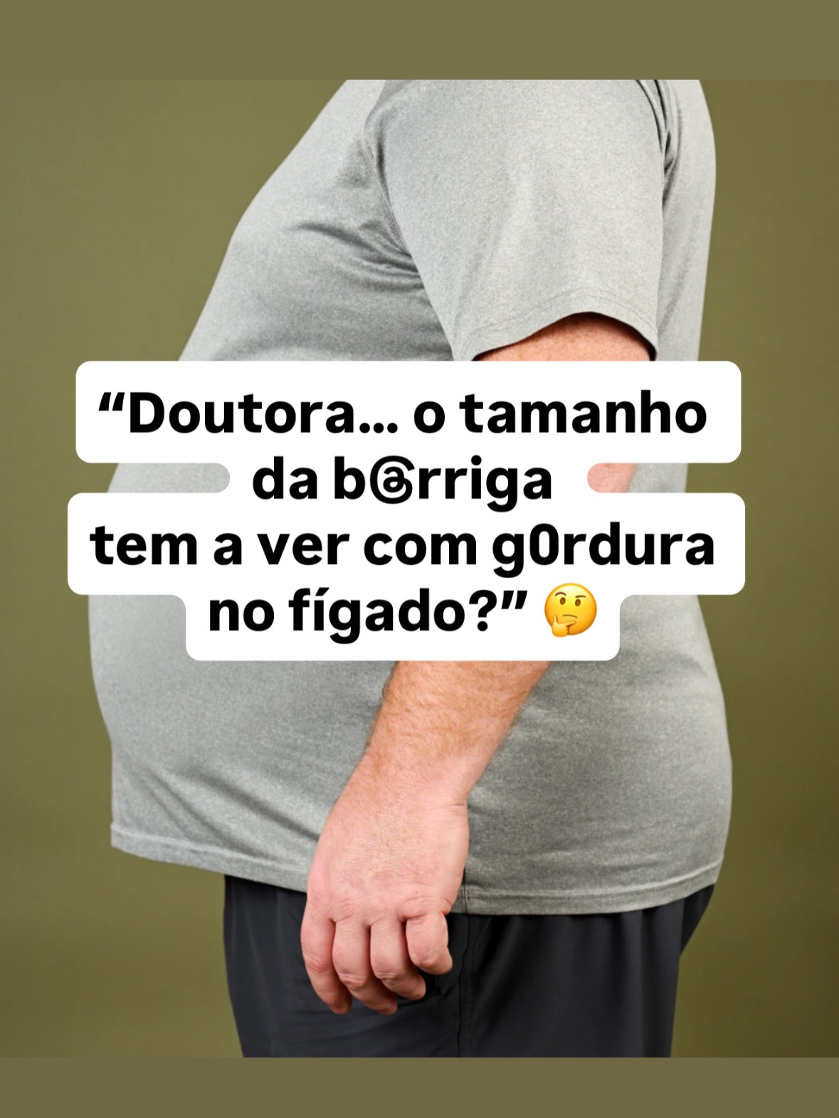 Dra Priscila Mangueira Facebook ad: Doutora, barriga grande quer dizer gordura no fígado?